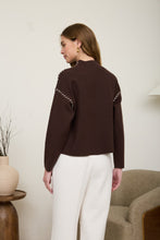Load image into Gallery viewer, Stitch Sweater - Chocolate
