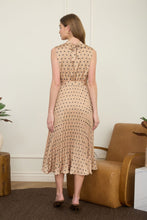 Load image into Gallery viewer, Pleated Midi Dress - Camel
