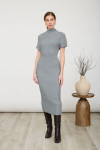 Load image into Gallery viewer, Turtleneck Sweater dress - Grey

