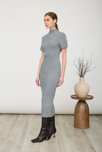 Load image into Gallery viewer, Turtleneck Sweater dress - Grey
