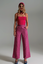 Load image into Gallery viewer, Tweed Pants - Pink
