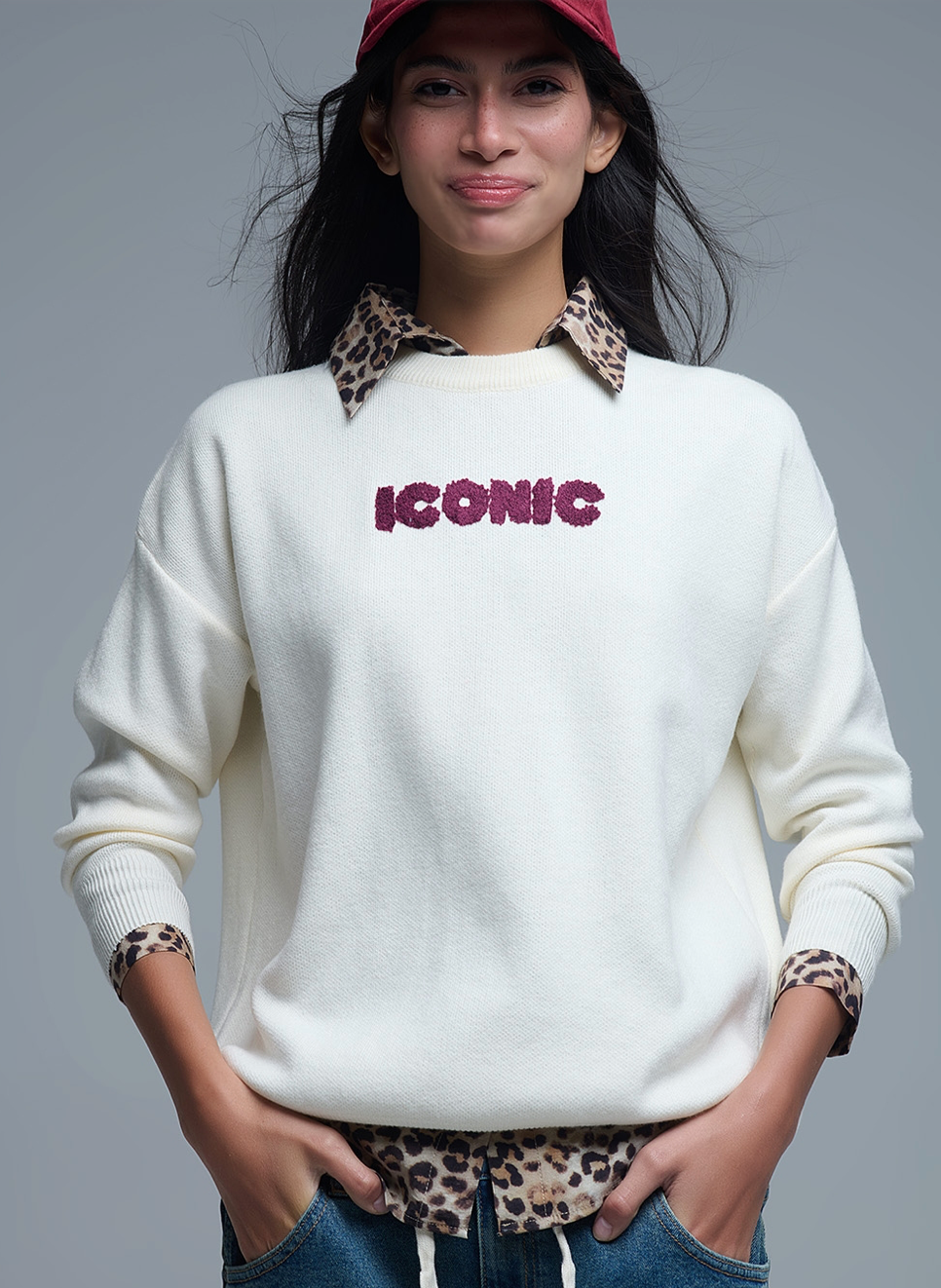 icon sweater - off white