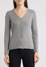 Load image into Gallery viewer, V Neck Cardi - Grey
