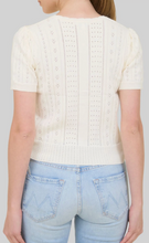 Load image into Gallery viewer, spring knit ss cardi - ivory

