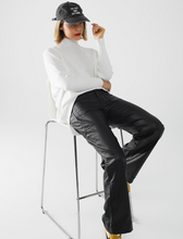 Load image into Gallery viewer, vegan leather pants - black
