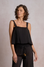 Load image into Gallery viewer, FLOWY TANK TOP - BLACK
