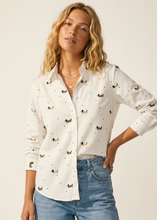 Load image into Gallery viewer, dog cotton button down - white
