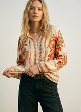 Load image into Gallery viewer, floral boho blouse - N/A
