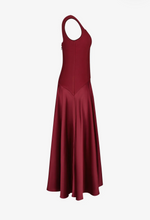 Load image into Gallery viewer, Satin Sleeveless Dress - Red
