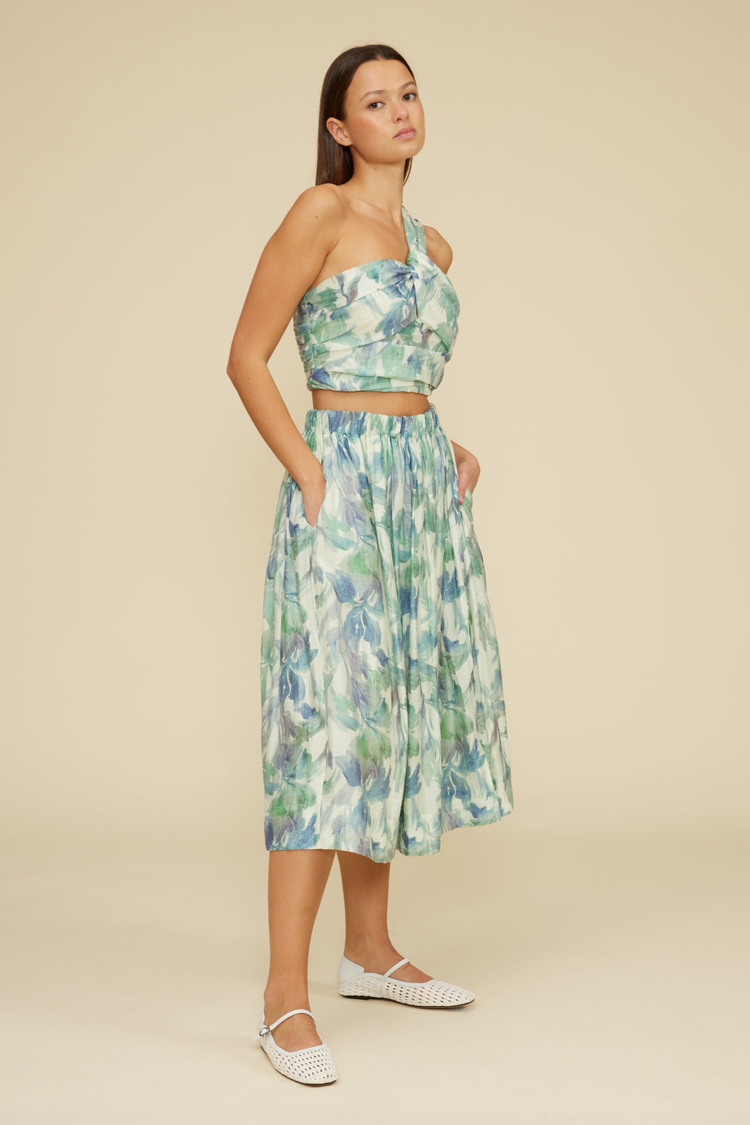 Midi Skirt - Turquoise