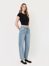 Load image into Gallery viewer, Hi Rise Raw hem Barrel - Loft
