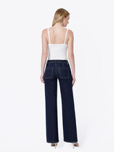 Load image into Gallery viewer, Mid rise pocket wideleg - Stripe

