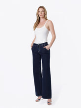 Load image into Gallery viewer, Mid rise pocket wideleg - Stripe

