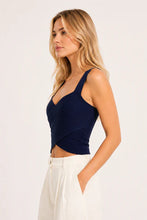 Load image into Gallery viewer, leo knit top - navy
