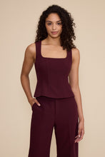Load image into Gallery viewer, Peplum Top - Wine
