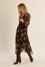 Load image into Gallery viewer, V neck Midi Dress - Chocolate
