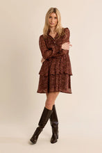Load image into Gallery viewer, Ruffled Dress - Khaki Brown
