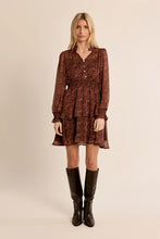 Load image into Gallery viewer, Ruffled Dress - Khaki Brown
