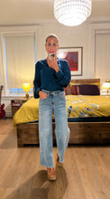 Load image into Gallery viewer, Wideleg Hi Rise Jeans - Eye
