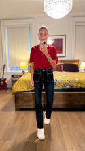 Load image into Gallery viewer, Drop Shoulder blouse - Scarlet
