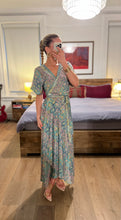 Load image into Gallery viewer, PRINT MIDI WRAP DRESS - MULTI
