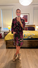 Load image into Gallery viewer, LS Shirt Dress - Fuchsia/Olive
