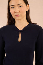 Load image into Gallery viewer, Teardrop Knit - Navy

