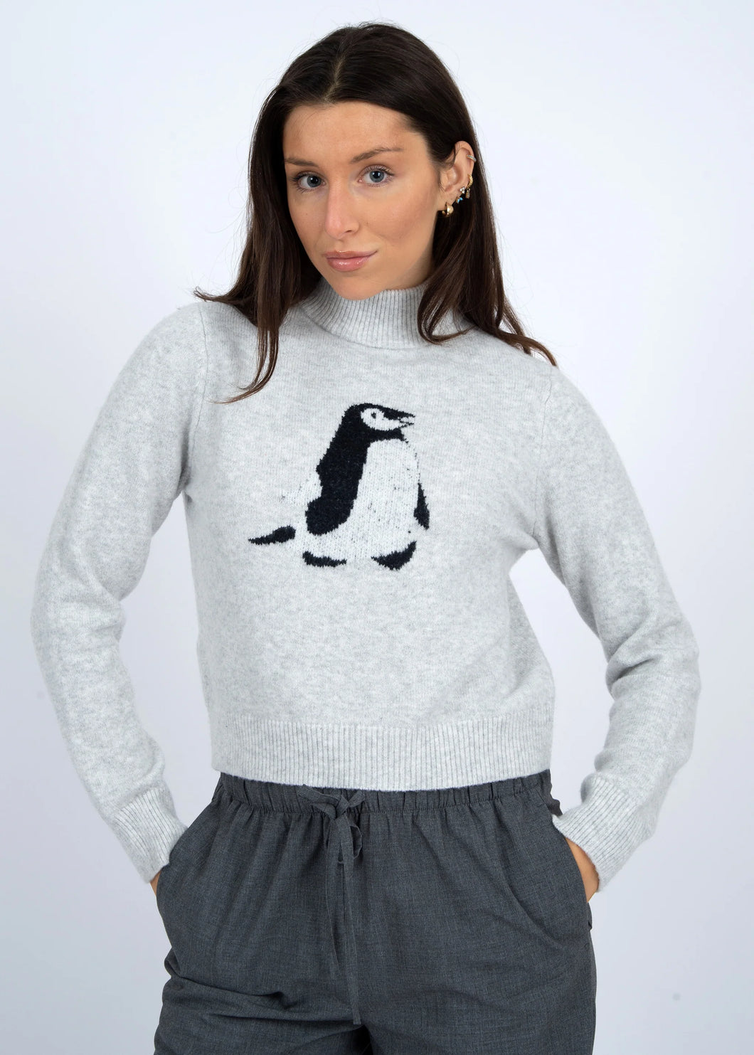 Penguin Pullover - Grey