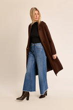 Load image into Gallery viewer, Long blazer coat - Chocolate
