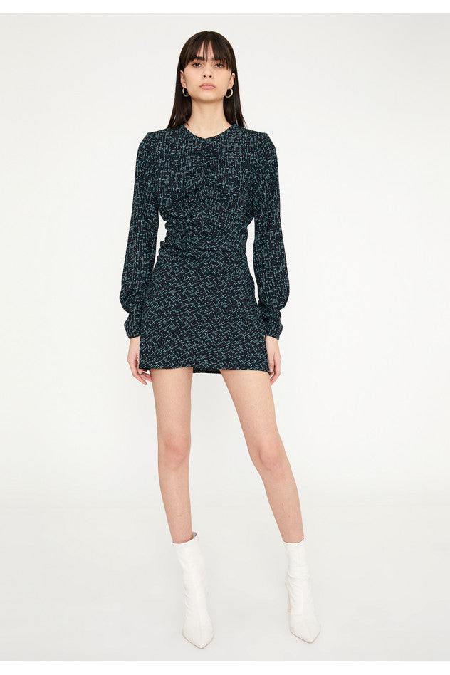 Mini Crepe Dress - Matrix