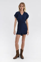 Load image into Gallery viewer, Woven Romper - Navy
