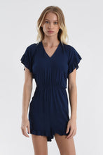 Load image into Gallery viewer, Woven Romper - Navy
