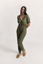 Load image into Gallery viewer, V neck Jumpsuit - Green
