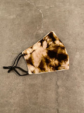 Load image into Gallery viewer, ADULT TIEDYE FACE MASK - BROWN / BEIGE
