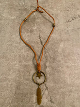 Load image into Gallery viewer, leather dream charger neclace - N/A
