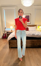 Load image into Gallery viewer, Floral Jaquard Blouse - Coral
