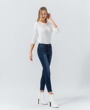 Load image into Gallery viewer, MID RISE CROPPED SKINNY - BLUE BRIDGE
